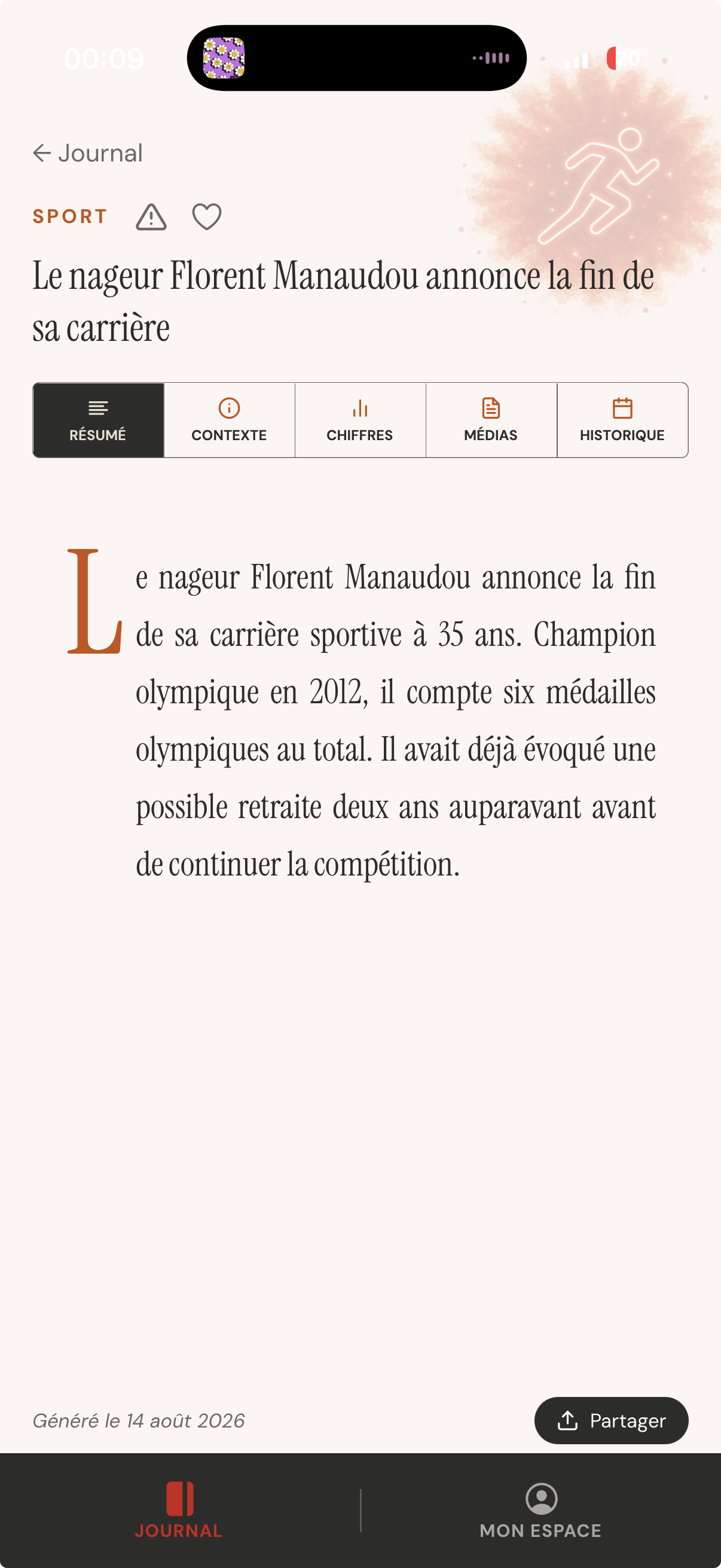 Capture d'écran d'une scorecard TrustPaper, section résumé du sujet